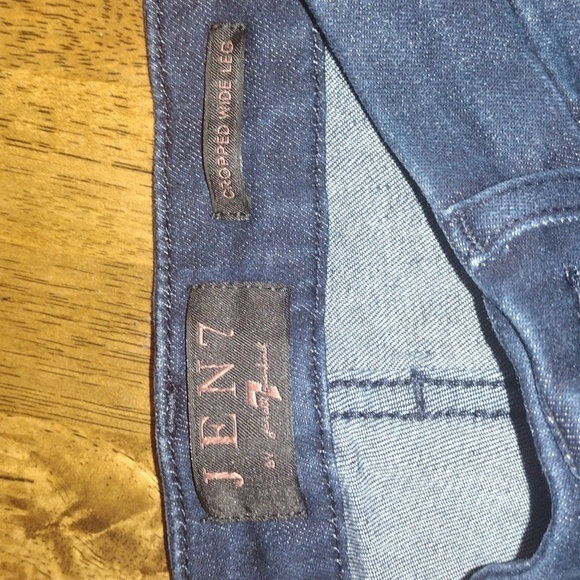 NWOT Dark Wash Cropped Wide Leg JEN 7 7 for All Mankind Collab Jeans 2 - Picture 4 of 7